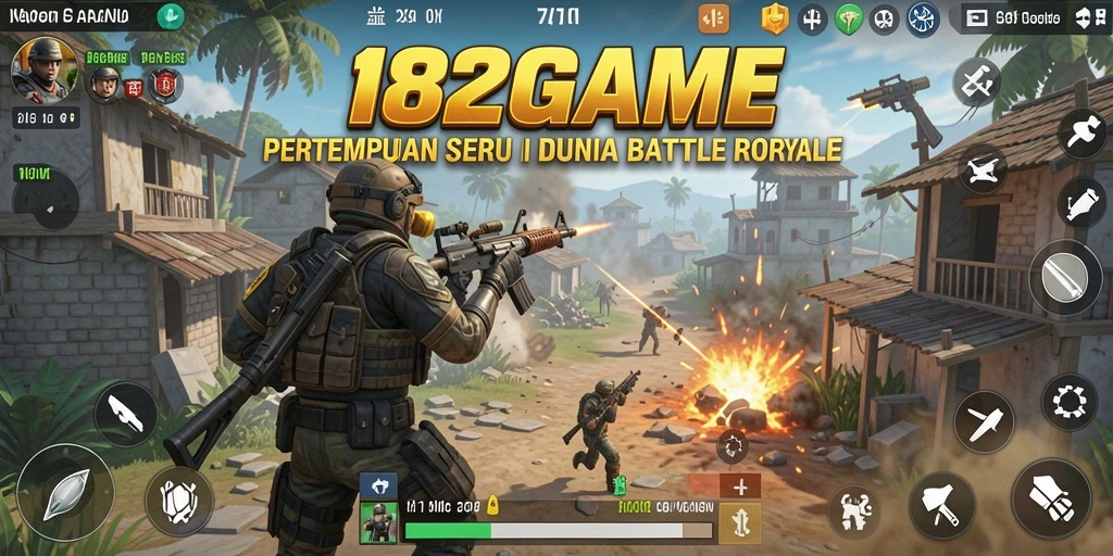 Tampilan gameplay mendebarkan di 182GAME dengan momen pertempuran seru.
