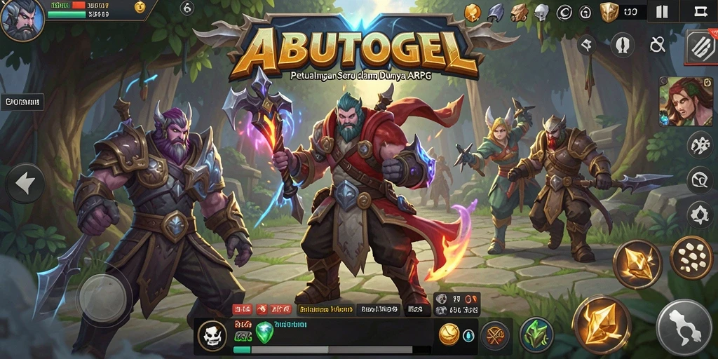 Tampilan menarik dari gameplay ARPG ABUTOGEL.