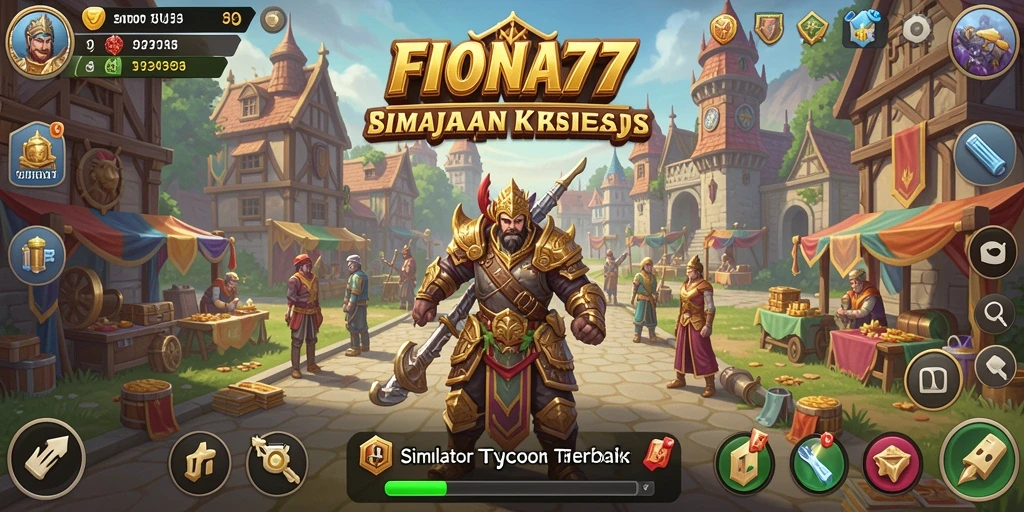 Tangkapan layar gameplay FIONA77 menampilkan keseruan membangun bisnis.