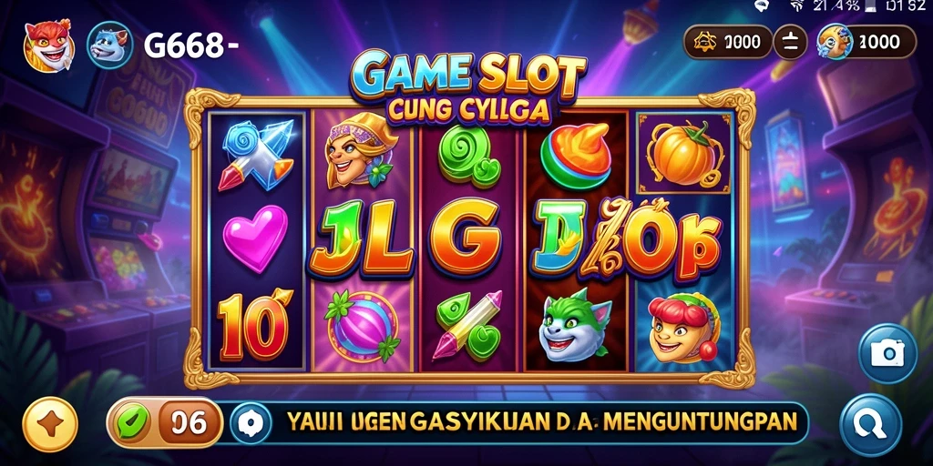 Tampilan gameplay G668 dengan tema Slot yang menarik.