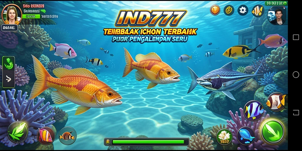 Tangkapan layar menampilkan gameplay seru Tembak Ikan di IND777.
