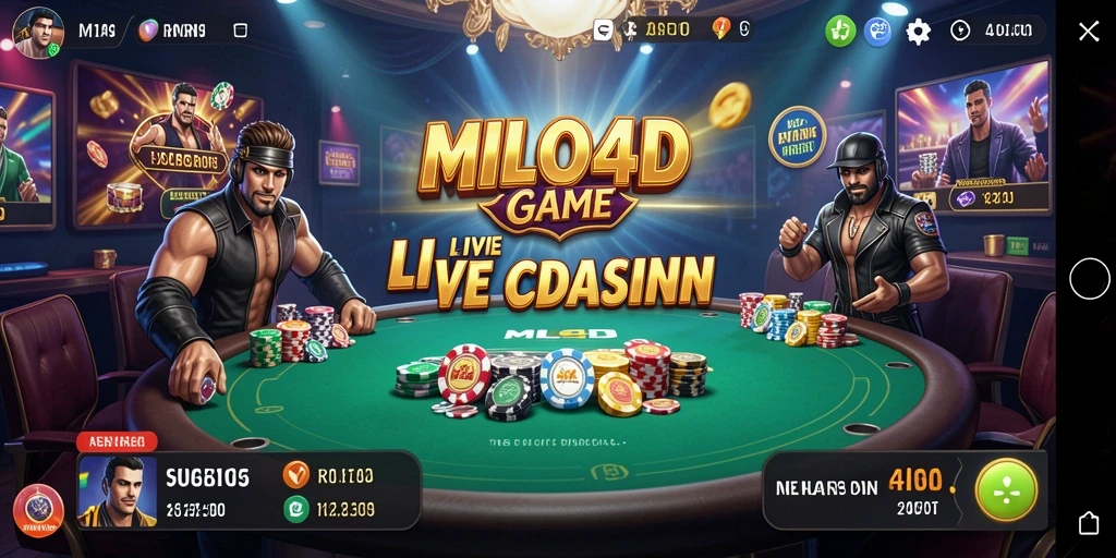 Screenshot gameplay <strong>MILO4D</strong> yang menampilkan suasana kasino langsung.