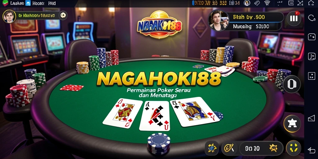 Tampilan gameplay NAGAHOKI88 saat bermain Poker secara langsung.