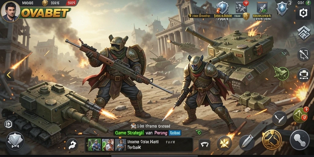 Tampilan menarik saat pertempuran dalam game SLG.