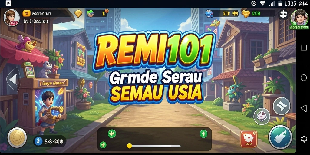 Tampilan gameplay dari REMI101 yang seru dan menantang.